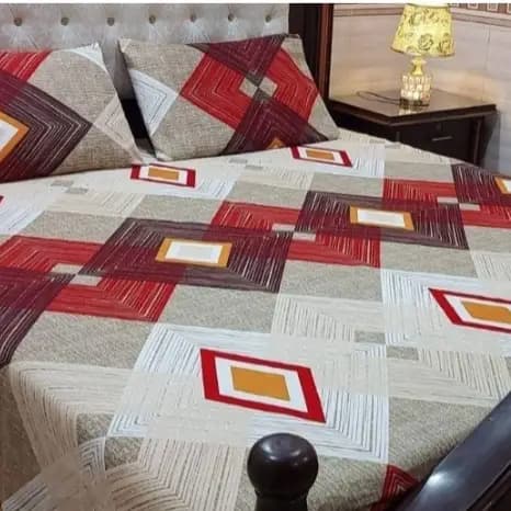 Crystal Cotton Double Bedsheet