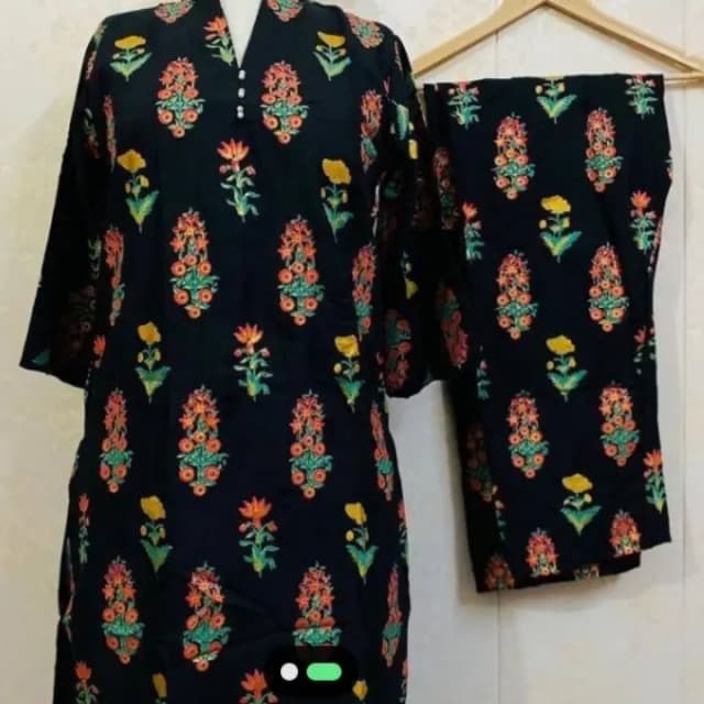 2 pc printed stitched suit